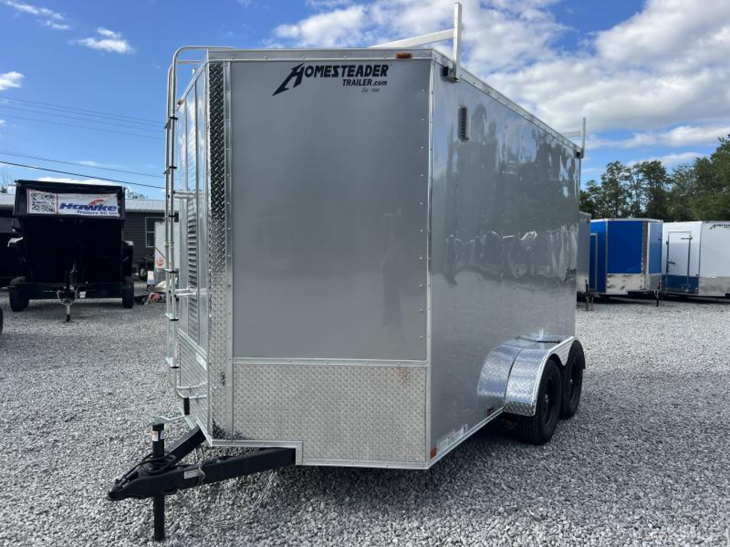 New 2025 Homesteader Trailers 7X12 IT (7FT HT) LADDER RACKS/NOSE LADDER Cargo / Enclosed Trailer