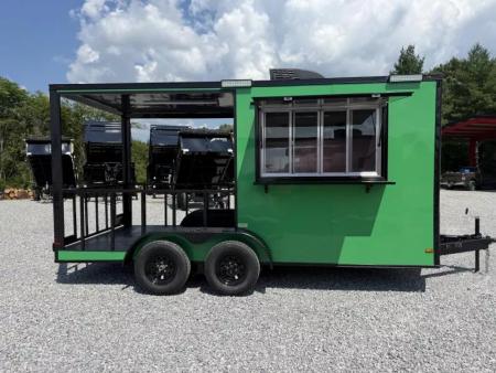 New 2026 All World Trailers 7X16 TA CONCESSION BBQ TRAILER Vending / Concession Trailer