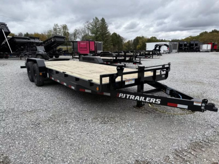 New 2026 PJ Trailers 7X22 EQUIPMENT TRAILER 16K GVWR (MEGA RAMPS) Equipment Trailer