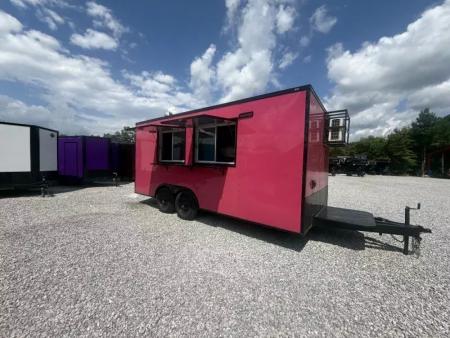 New 2026 Coast 2 Coast 8.5X18 TA CONCESSION TRAILER (FULLY EQUIPPED) BLACKOUT Vending / Concession Trailer
