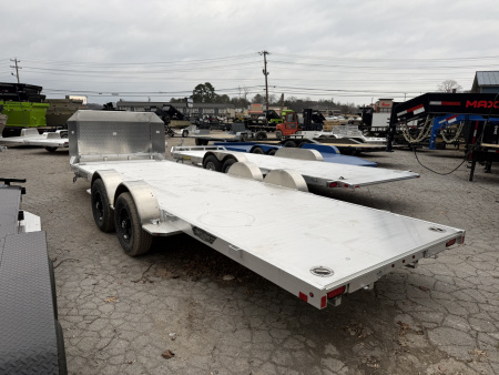 New 2026 Aluma 8220H-LP-TILT-TA-EL-R 15 INCH BLACK WHEELS Car Hauler