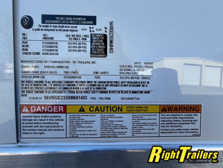 New 2025 8.5X48 RC GOOSENECK RACE TRAILER- DEMO Unit