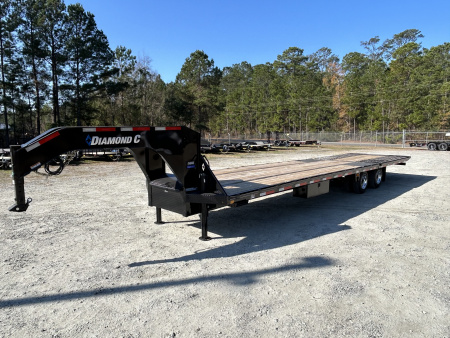 New 2026 Diamond C FMAX212 GOOSENECK TRAILER HYDRO DOVE & JACKS ALUMINUM OUTER RIMS