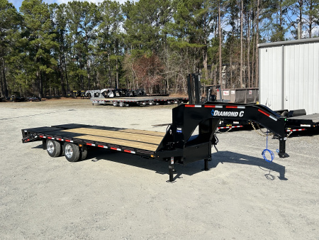 New 2026 Diamond C FMAX212 GOOSENECK TRAILER 20+5 MAX RAMPS 17.5 ALUMINUM OUTER RIMS 18 PLY TIRES