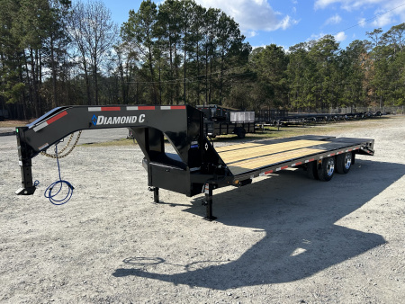New 2026 Diamond C FMAX212 GOOSENECK TRAILER 20+5 MAX RAMPS 17.5 ALUMINUM OUTER RIMS 18 PLY TIRES