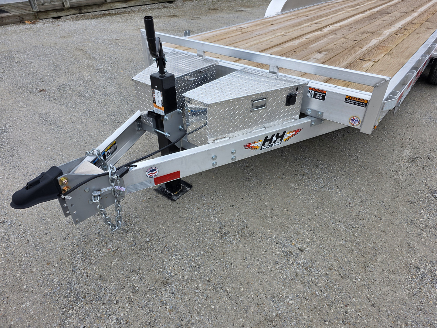 New 2026 H&H Trailers 82X22 ALUMINUM FULL TILT CAR HAULER EQUIPMENT 14K GVWR Car Hauler