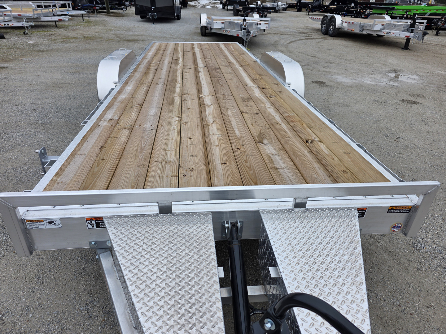 New 2026 H&H Trailers 82X22 ALUMINUM FULL TILT CAR HAULER EQUIPMENT 14K GVWR Car Hauler