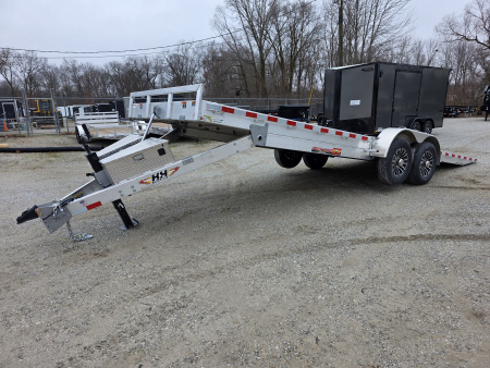 New 2026 H&H Trailers 82X24 ALUMINUM FULL TILT CAR HAULER EQUIPMENT 14K GVWR Car Hauler