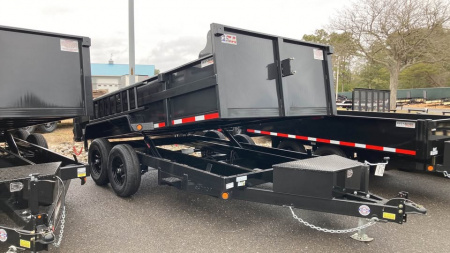New 2026 Quality Steel and Aluminum 7x14 Dump Trailer