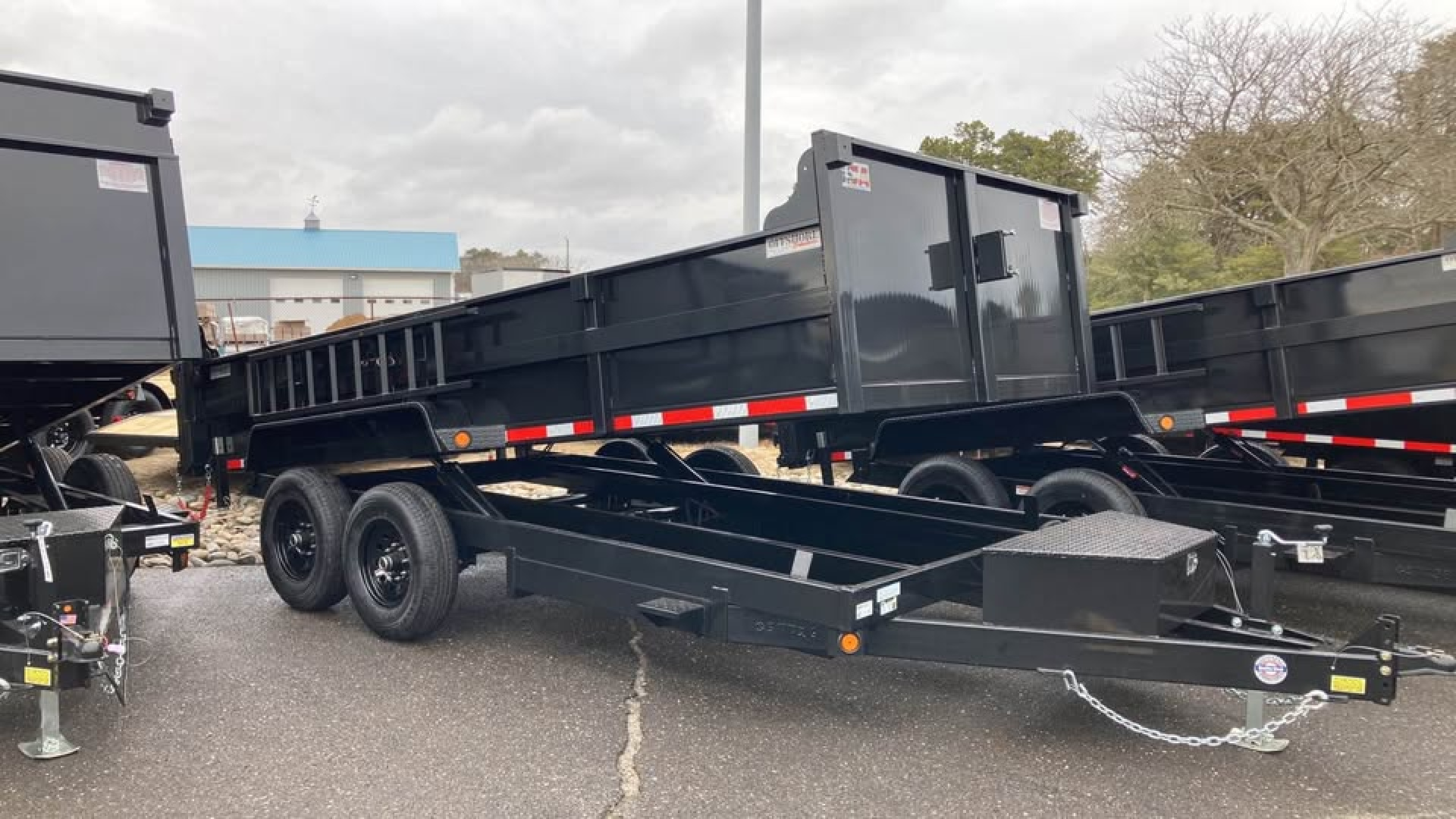 New 2026 Quality Steel and Aluminum 7x16 Dump Trailer
