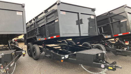 New 2026 Quality Steel and Aluminum 7x14 4' side Dump Trailer