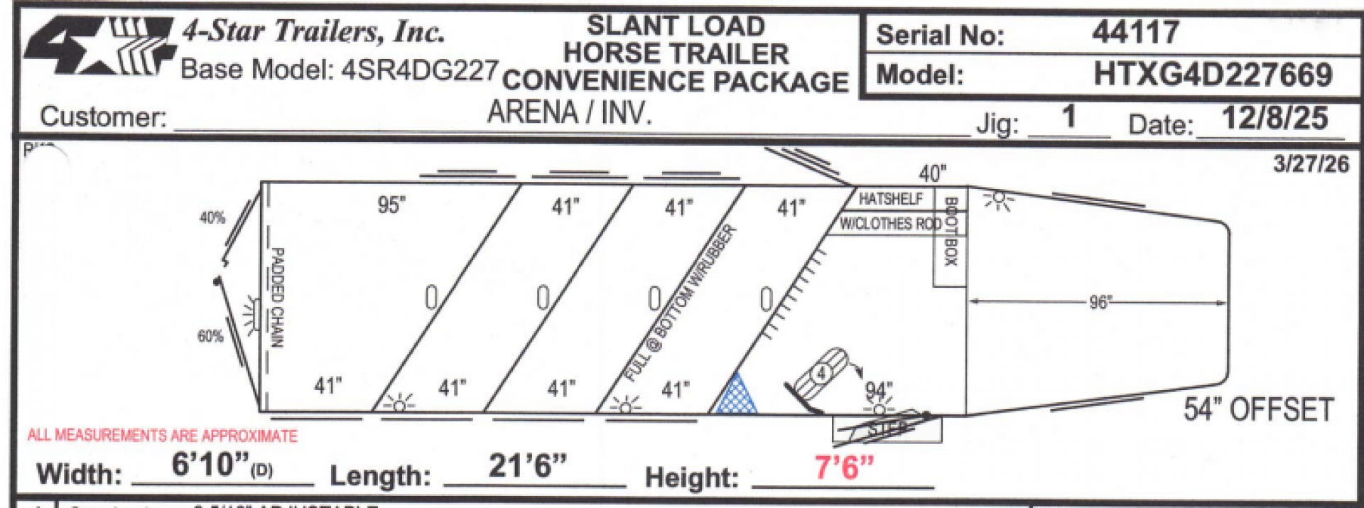 New 2027 4-Star Trailers 4 Horse Gooseneck Horse Trailer
