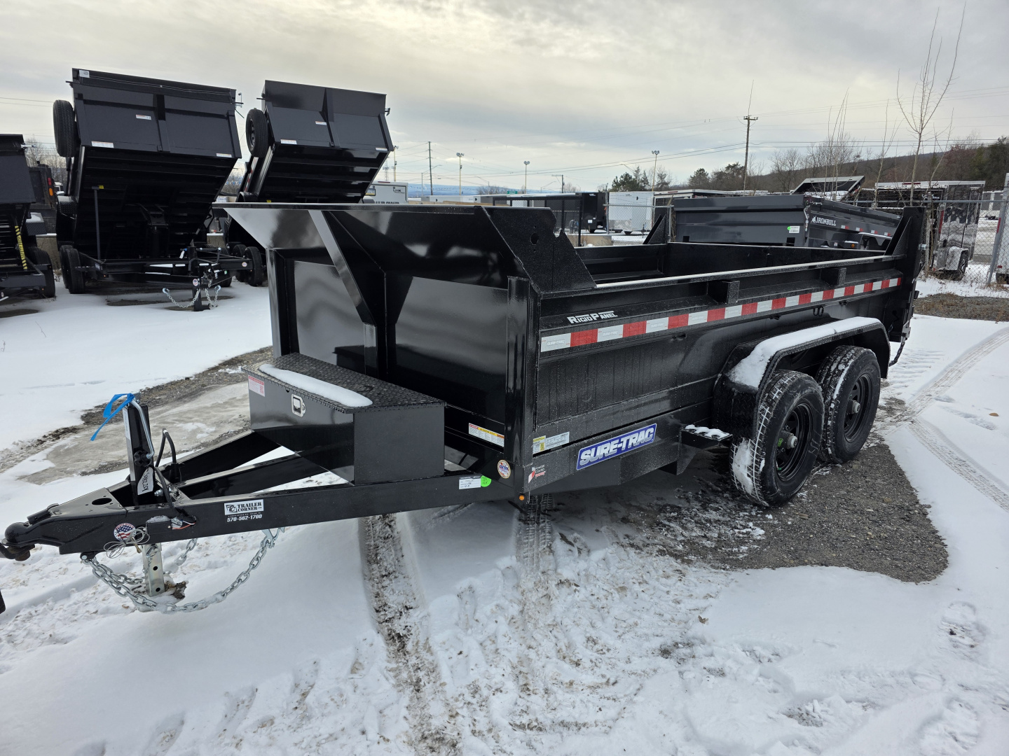 New 2026 Sure-Trac 6X12 - 10K - RAMPS - SPARE Dump Trailer