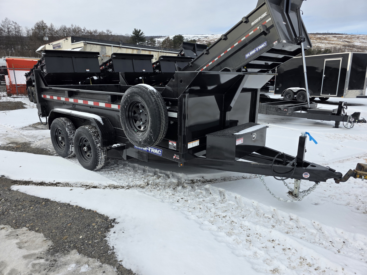 New 2026 Sure-Trac 6X12 - 10K - RAMPS - SPARE Dump Trailer