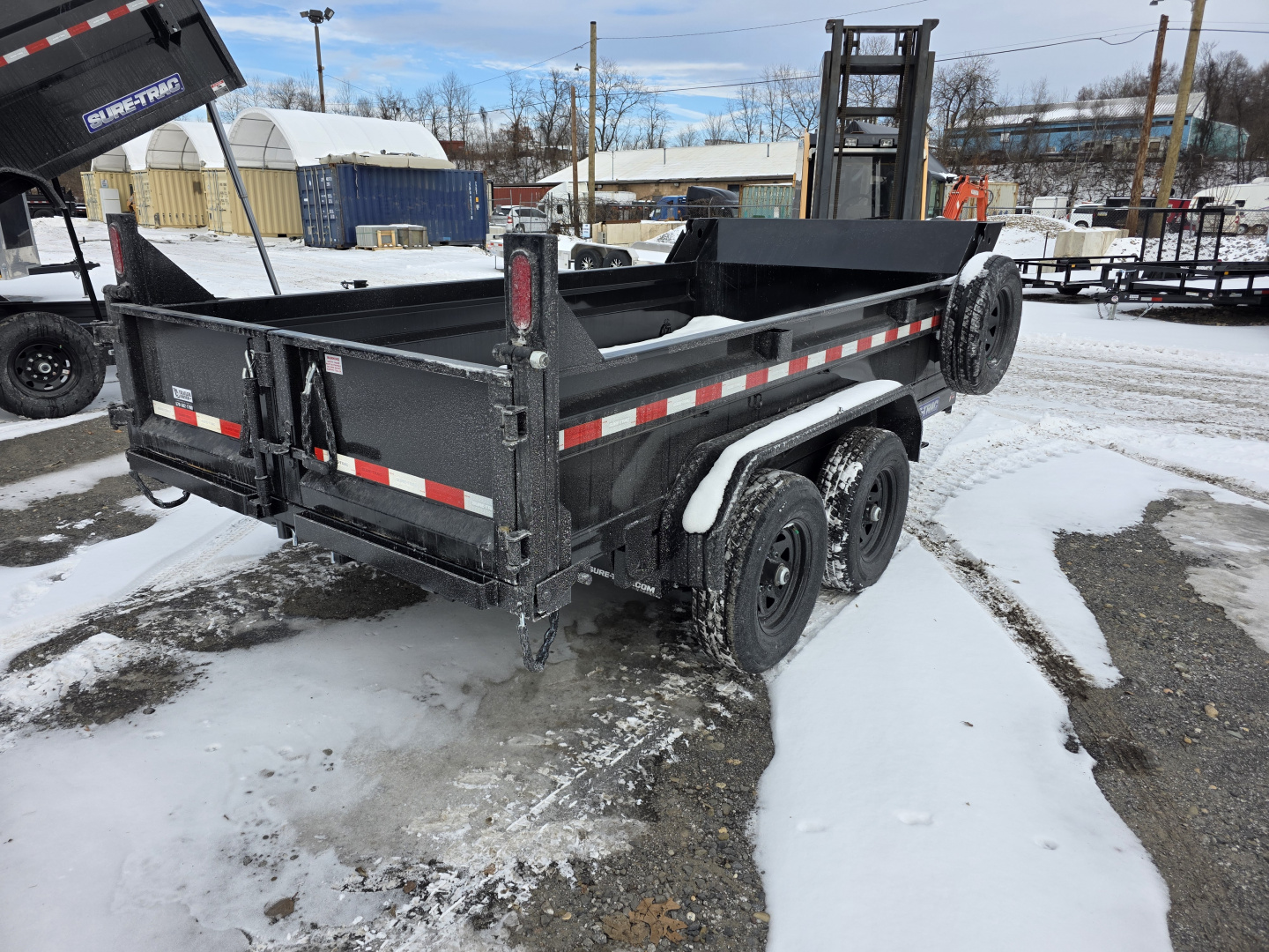 New 2026 Sure-Trac 6X12 - 10K - RAMPS - SPARE Dump Trailer