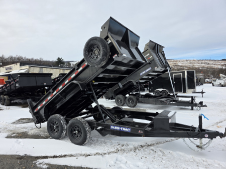 New 2026 Sure-Trac 6X12 - 10K - RAMPS - SPARE Dump Trailer