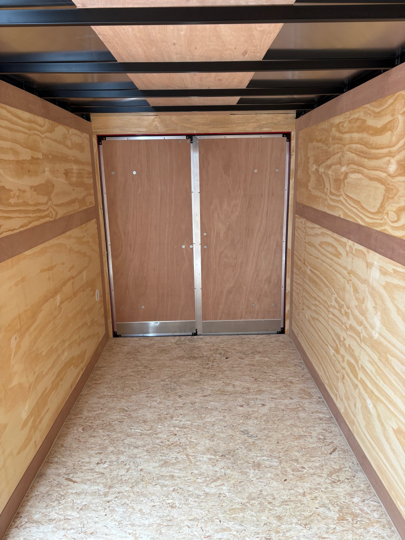 New 2026 6 X 12 Enclosed Stealth Trailers with 6ft 6in interior height with BARN DOORS