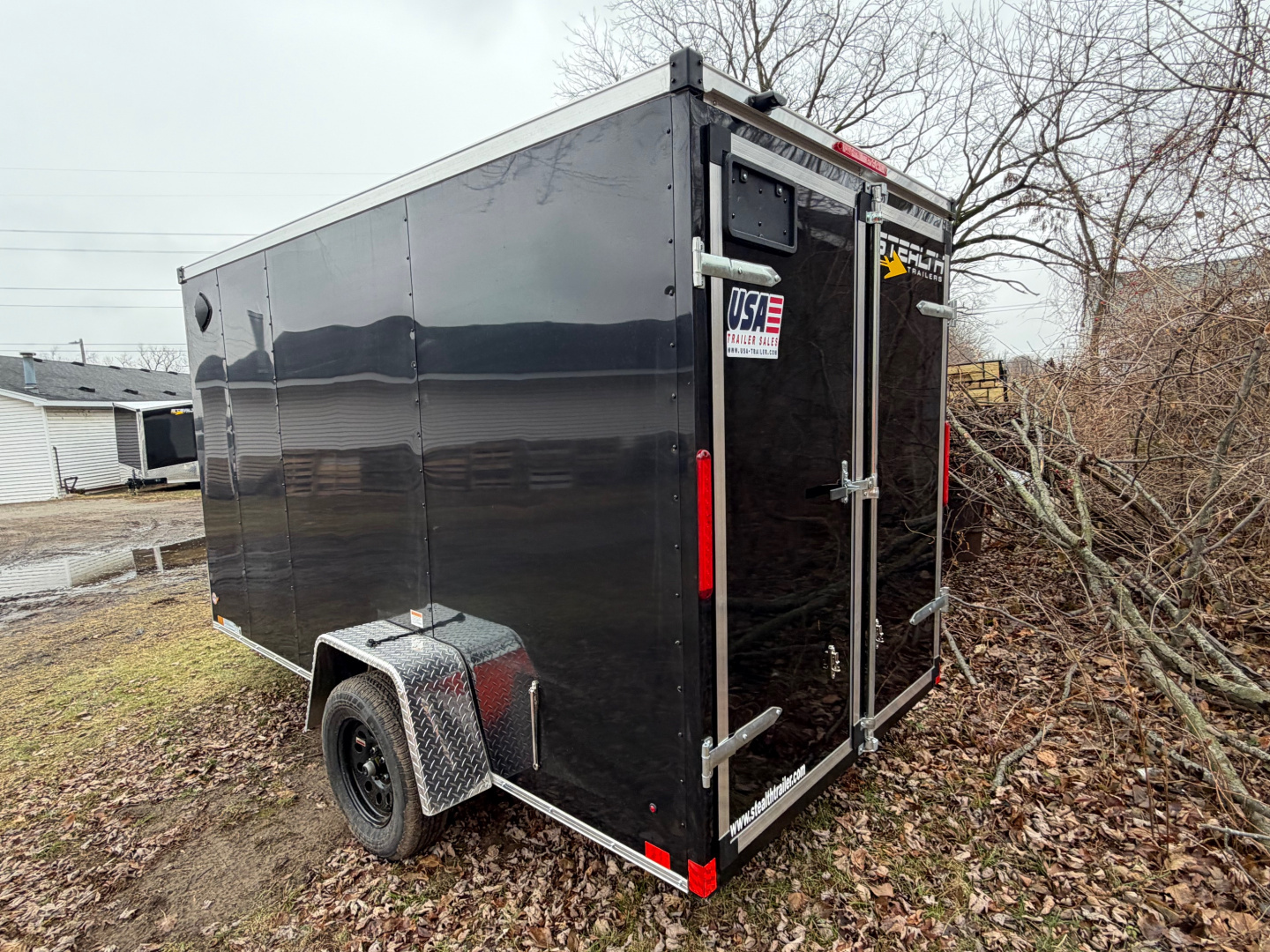 New 2026 6 X 12 Enclosed Stealth Trailers with 6ft 6in interior height with BARN DOORS