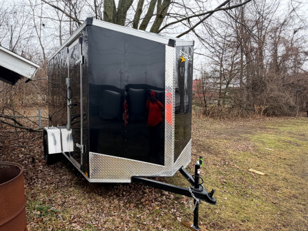 New 2026 6 X 12 Enclosed Stealth Trailers with 6ft 6in interior height with BARN DOORS