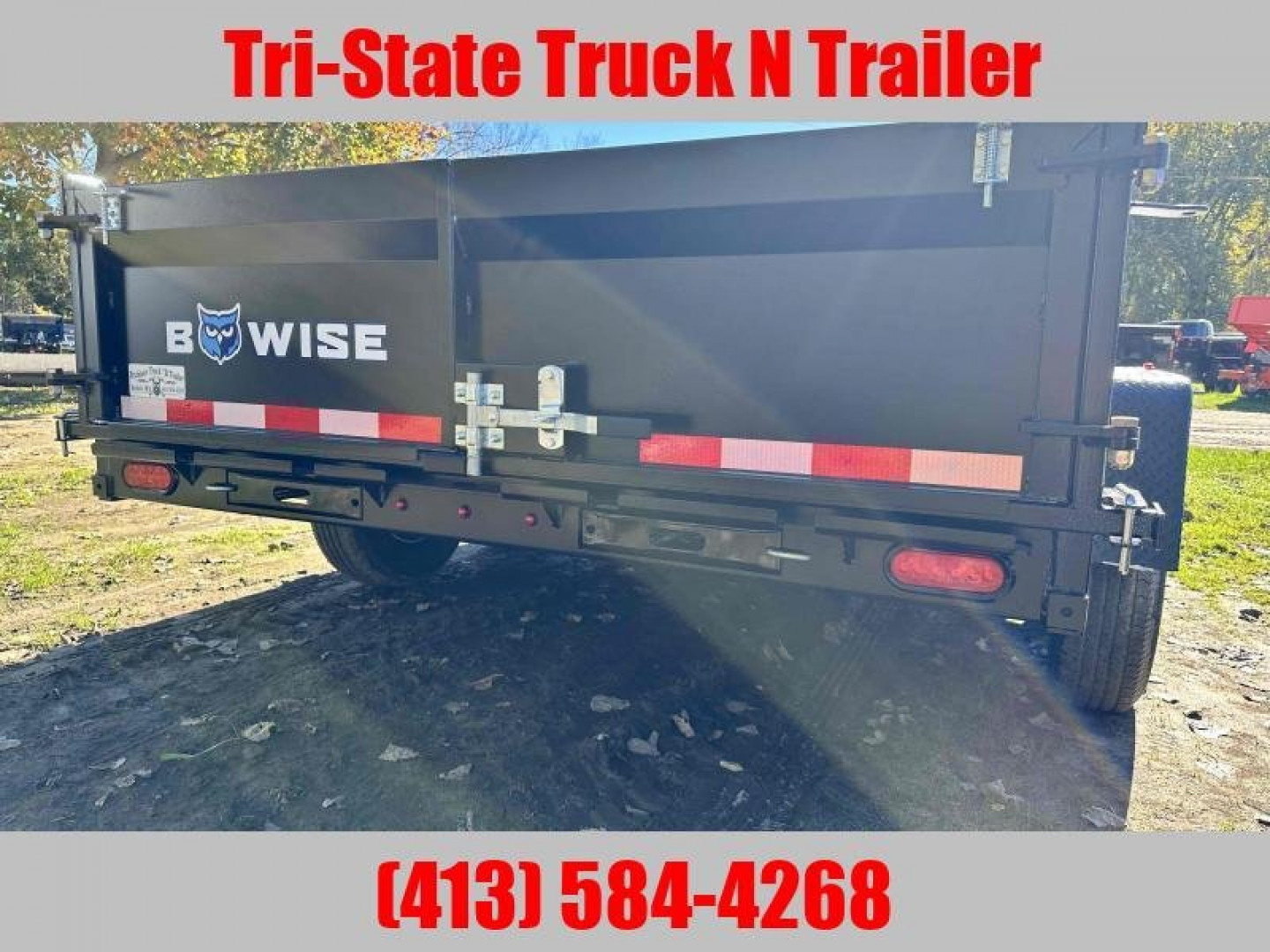 New 2026 Bwise 7x14 14k GVW Dump trailer w/ramp