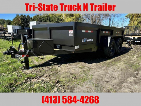New 2026 Bwise 7x14 14k GVW Dump trailer w/ramp