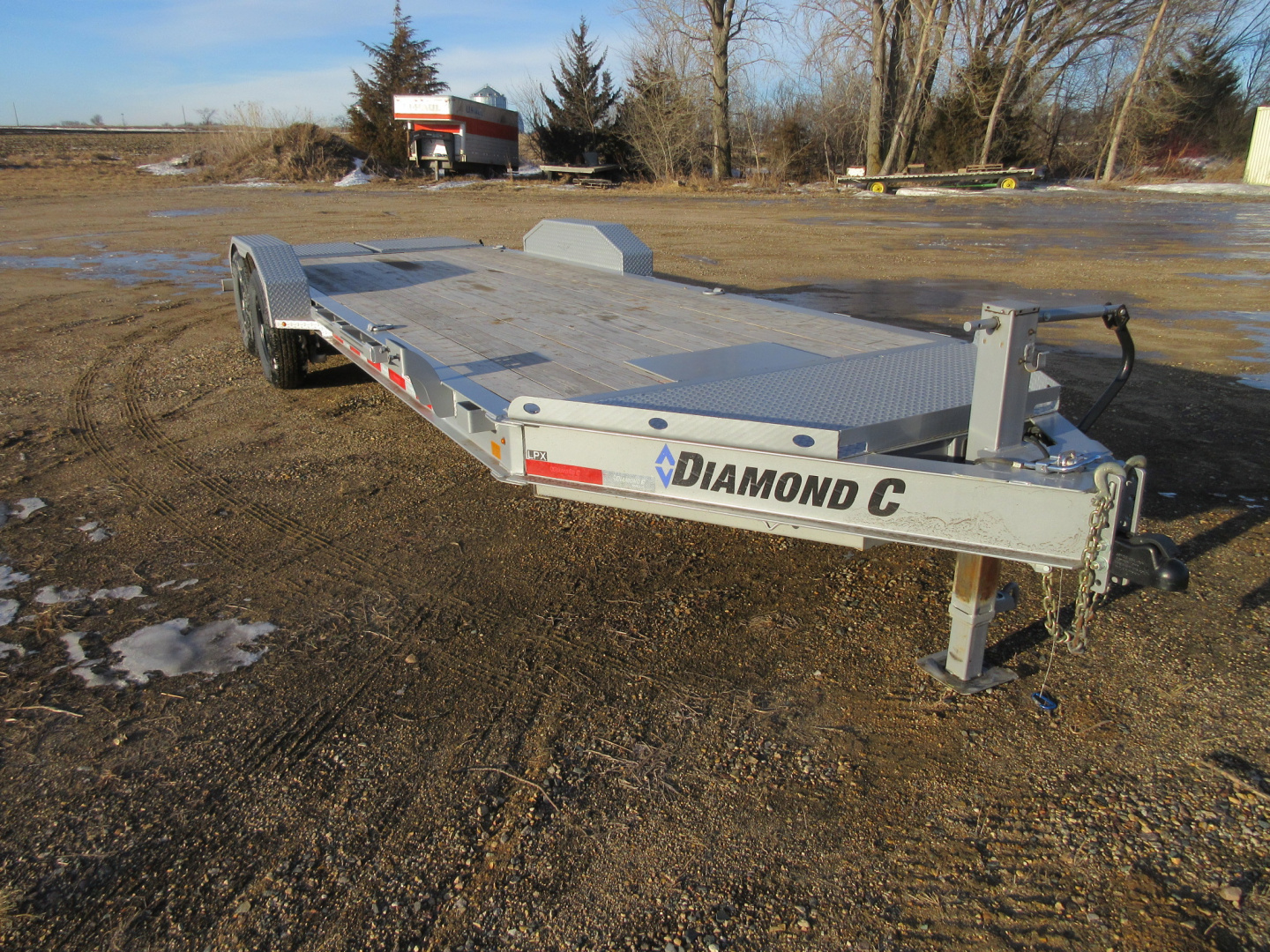 Used 2023 Diamond C Trailers LPX 22' W/Max Ramps Equipment Trailer