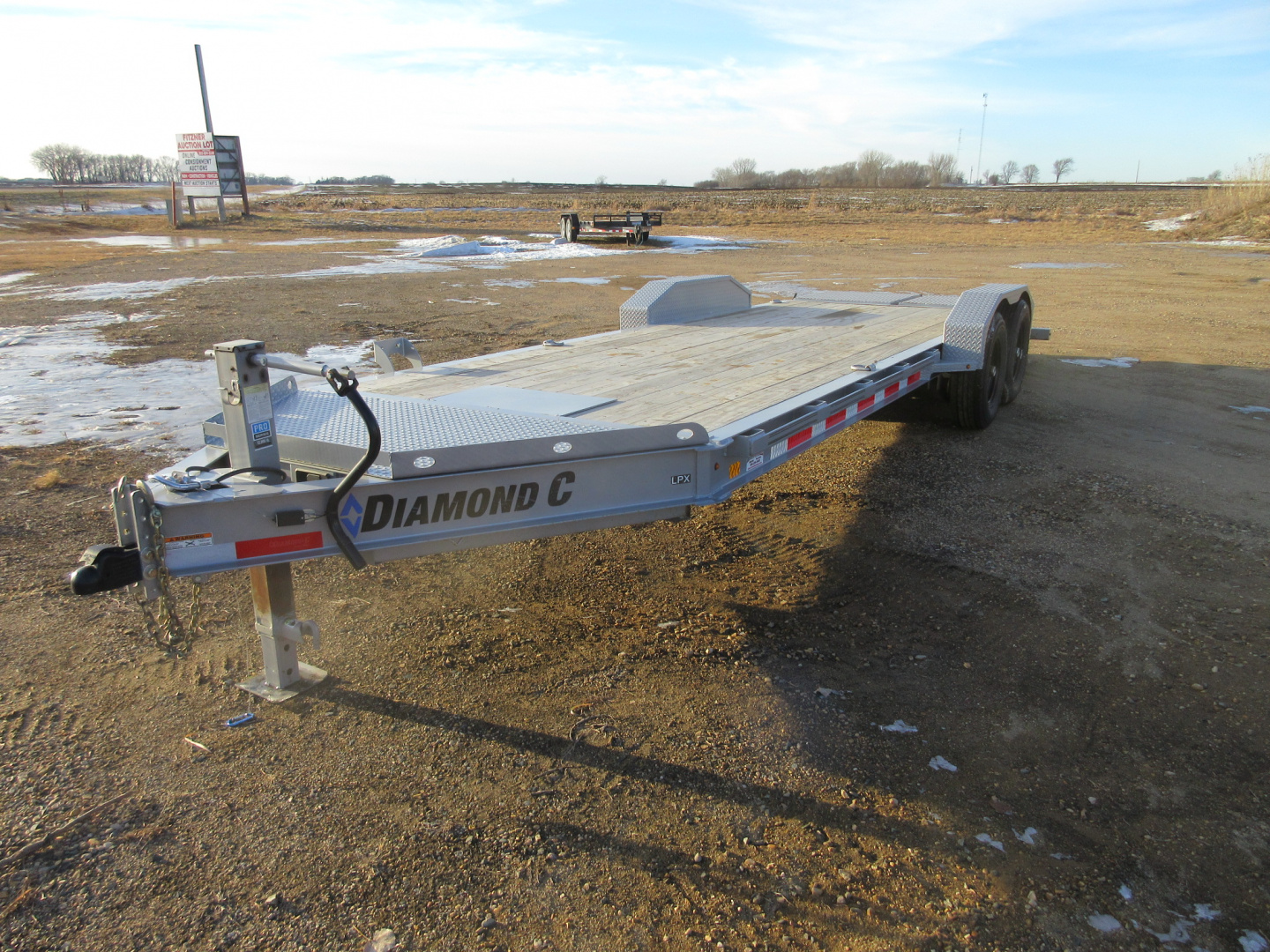 Used 2023 Diamond C Trailers LPX 22' W/Max Ramps Equipment Trailer
