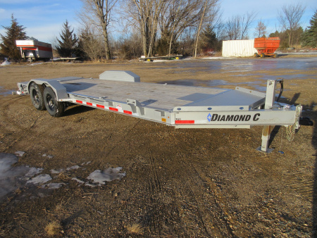 Used 2023 Diamond C Trailers LPT 22' W/Max Ramps Equipment Trailer
