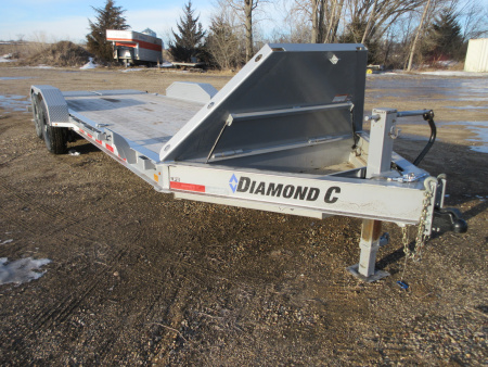 Used 2023 Diamond C Trailers LPX 22' W/Max Ramps Equipment Trailer