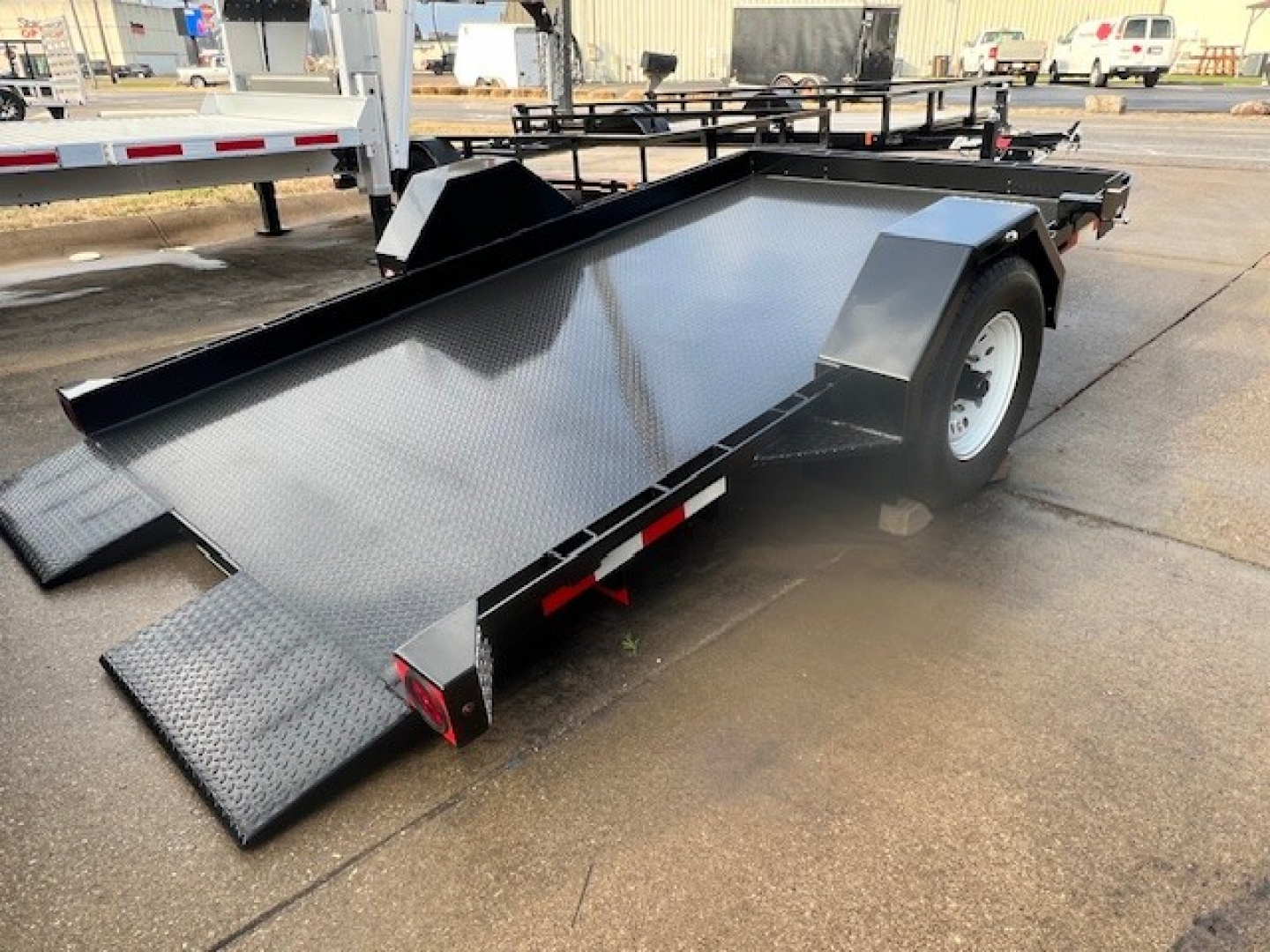 New 2026 Imperial Trailer 7x12 7K Single Axle Tilt Trailer