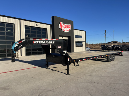 New 2026 PJ 102”x32’ Quest Gooseneck Flatbed w/ Singles – LQ