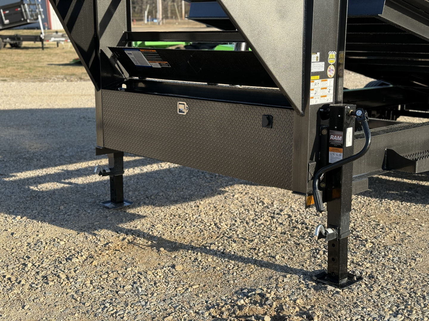 New 2026 Load Trail DG 83X16 GOOSENECK HIGH SIDE TELESCOPIC W/14 PLYS AND 7 GAUGE 21K GVWR Dump Trailer