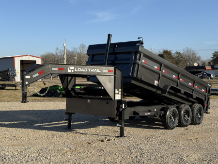 New 2026 Load Trail DG 83X16 GOOSENECK HIGH SIDE TELESCOPIC W/14 PLYS AND 7 GAUGE 21K GVWR Dump Trailer