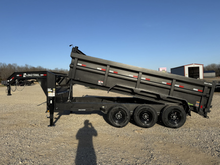New 2026 Load Trail DG 83X16 GOOSENECK HIGH SIDE TELESCOPIC W/14 PLYS AND 7 GAUGE 21K GVWR Dump Trailer