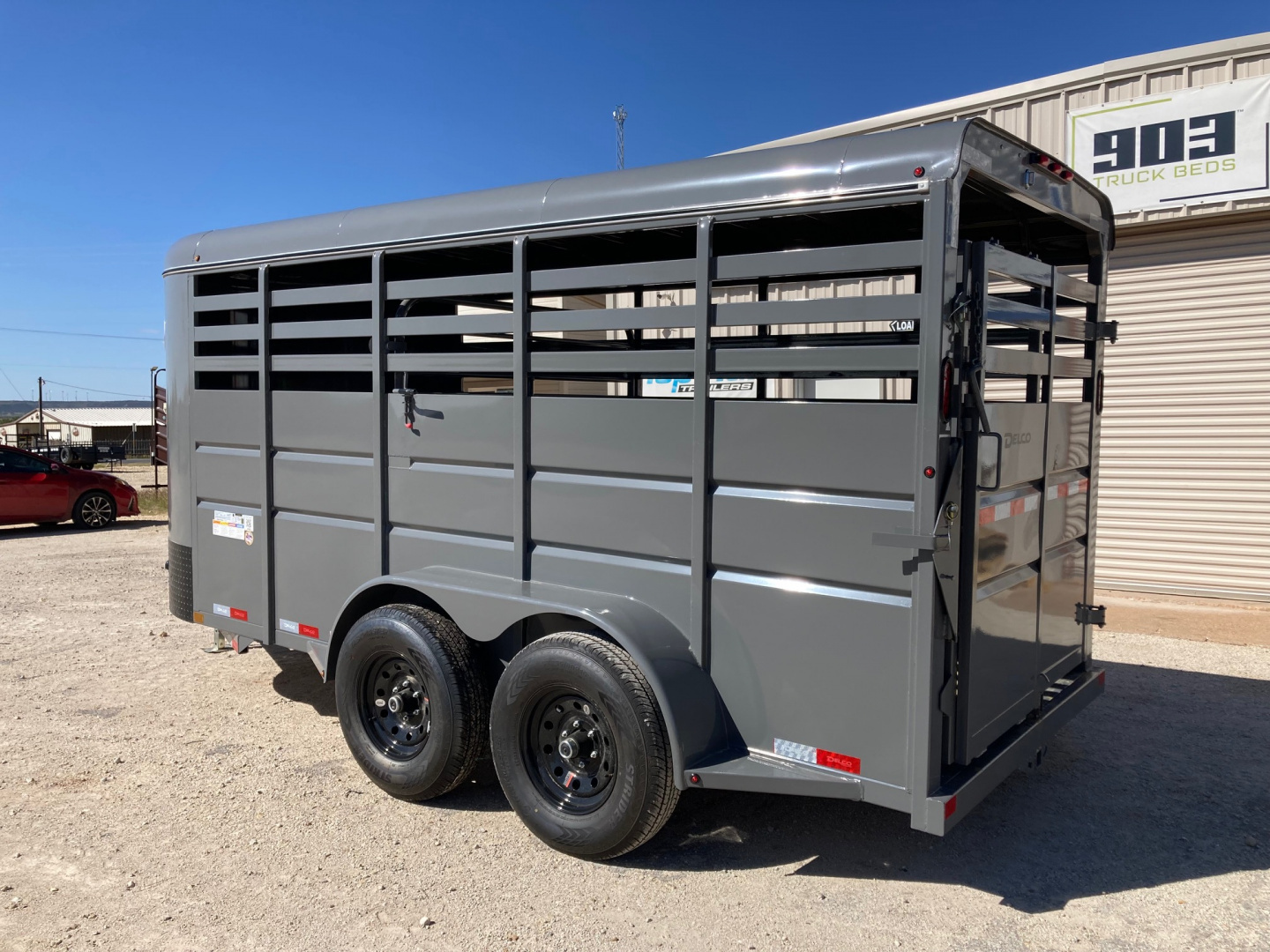 New 2026 Delco Trailers S6 Bumper Pull 6' X 16" Stock Trailer