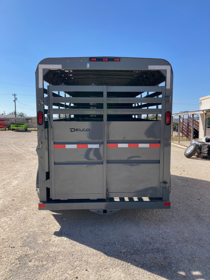 New 2026 Delco Trailers S6 Bumper Pull 6' X 16" Stock Trailer