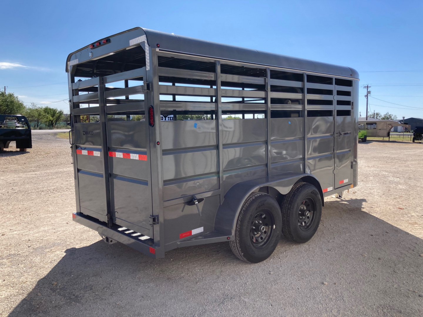 New 2026 Delco Trailers S6 Bumper Pull 6' X 16" Stock Trailer