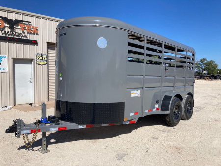 New 2026 Delco Trailers S6 Bumper Pull 6' X 16" Stock Trailer