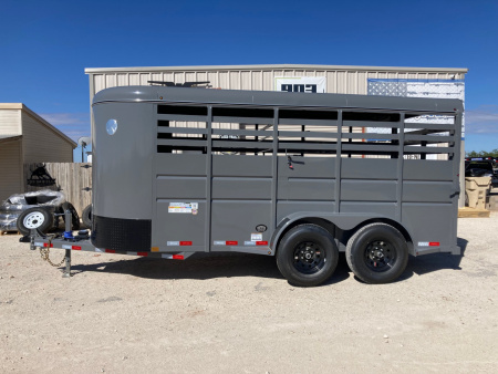 New 2026 Delco Trailers S6 Bumper Pull 6' X 16  Stock Trailer