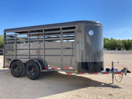 New 2026 Delco Trailers S6 Bumper Pull 6' X 16" Stock Trailer