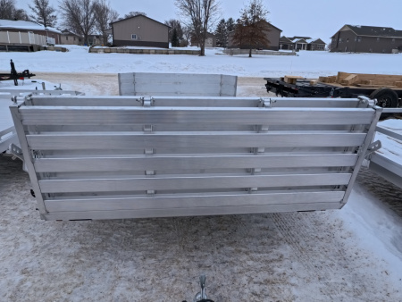 New 2027 Aluma 77 x 12 Heavy Duty Single Axle with Rock Guard Front, Bi-Fold Tailgate and 2990 lb. GVWR