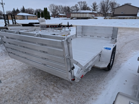 New 2027 Aluma 77 x 12 Heavy Duty Single Axle with Rock Guard Front, Bi-Fold Tailgate and 2990 lb. GVWR