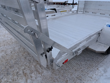 New 2027 Aluma 77 x 12 Heavy Duty Single Axle with Rock Guard Front, Bi-Fold Tailgate and 2990 lb. GVWR