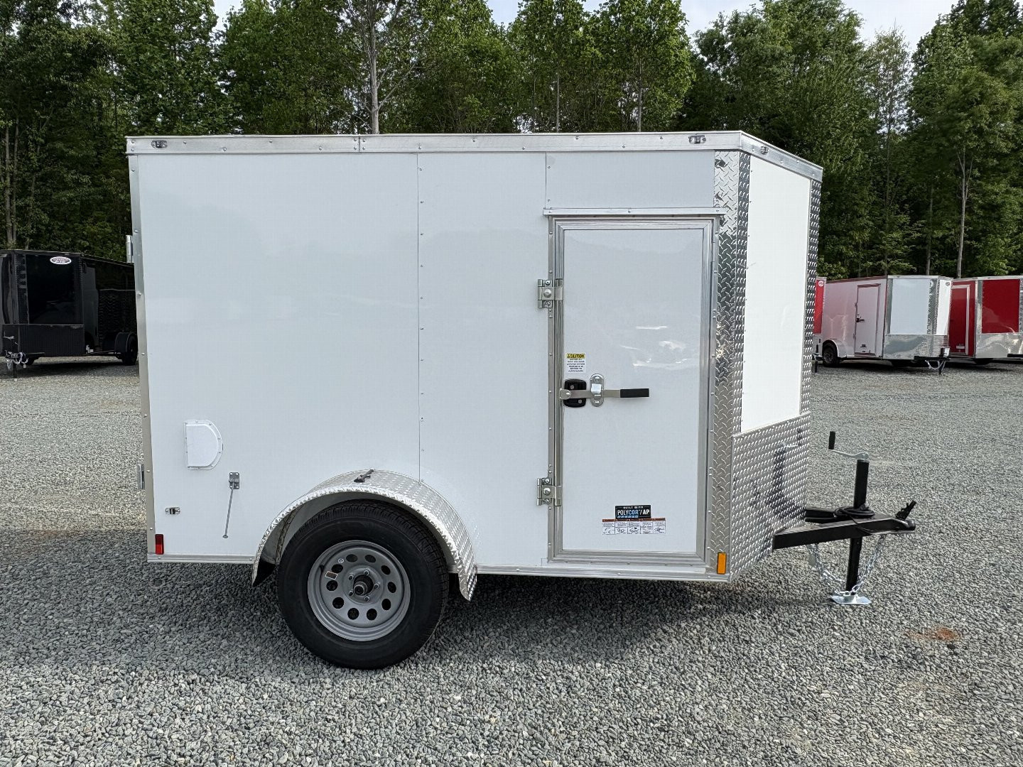 New 2026 Anvil 5X8 w/ Double Doors, Extra Height, & Side Door Cargo / Enclosed Trailer
