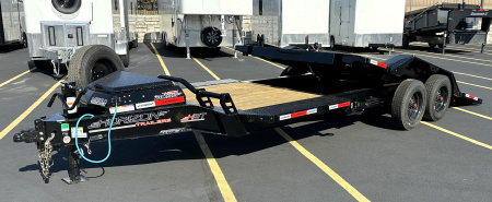 New HORIZON 22'x 102  HET 21K GRAVITY TILT EQUIPMENT TRAILER: Driver Over Fenders, Spare
