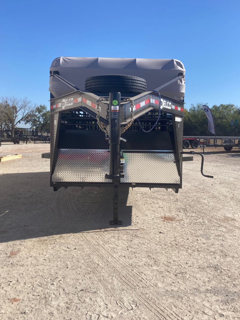 New 2026 Delco Trailers B8 Bar Top 6'x8" Wide X 24' Stock Trailer