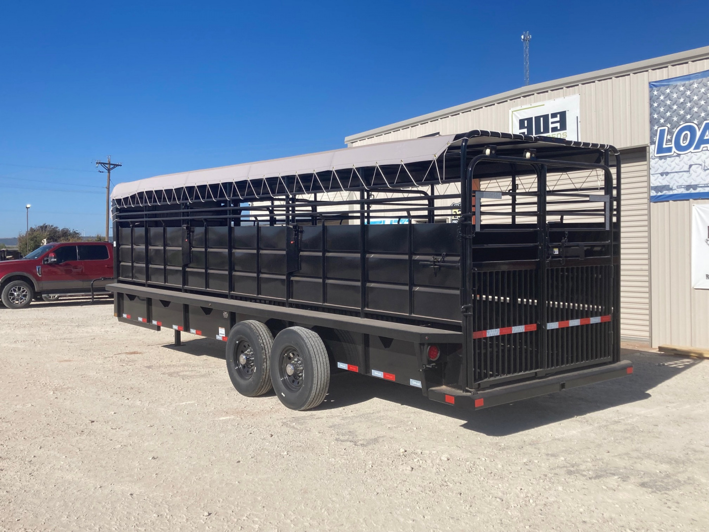 New 2026 Delco Trailers B8 Bar Top 6'x8" Wide X 24' Stock Trailer