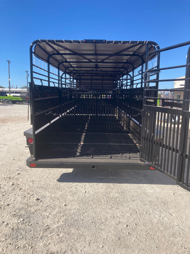 New 2026 Delco Trailers B8 Bar Top 6'x8" Wide X 24' Stock Trailer