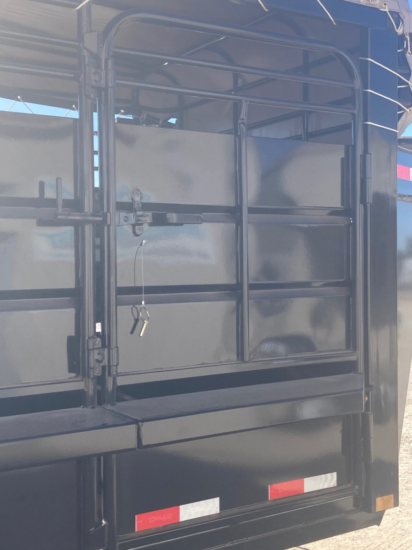 New 2026 Delco Trailers B8 Bar Top 6'x8" Wide X 24' Stock Trailer