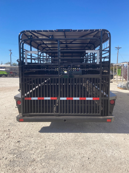 New 2026 Delco Trailers B8 Bar Top 6'x8" Wide X 24' Stock Trailer